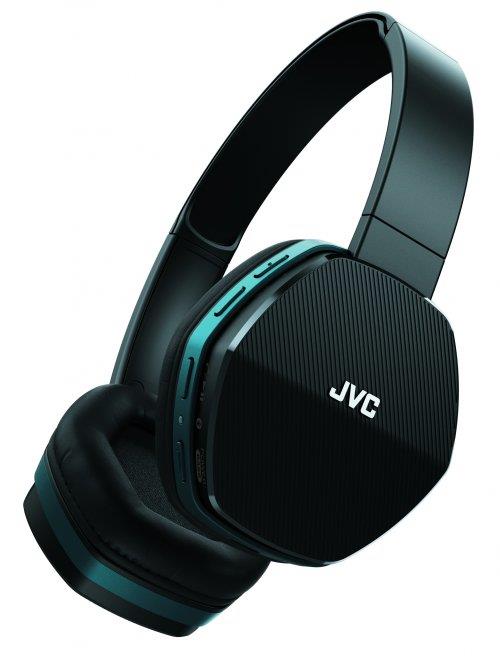 JVC Cuffie a padiglione JVC SBT5 wireless con microfono azzurro